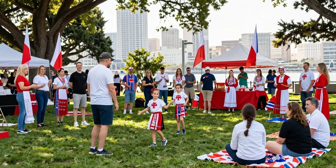 Community celebration of Polish culture at https://www.sfpol.com/ in San Francisco.