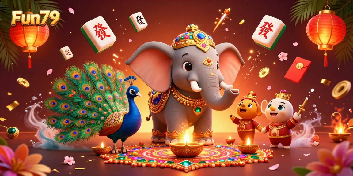 Play exciting games at Fun79 with vibrant prizes and colorful characters illuminating the gaming experience.