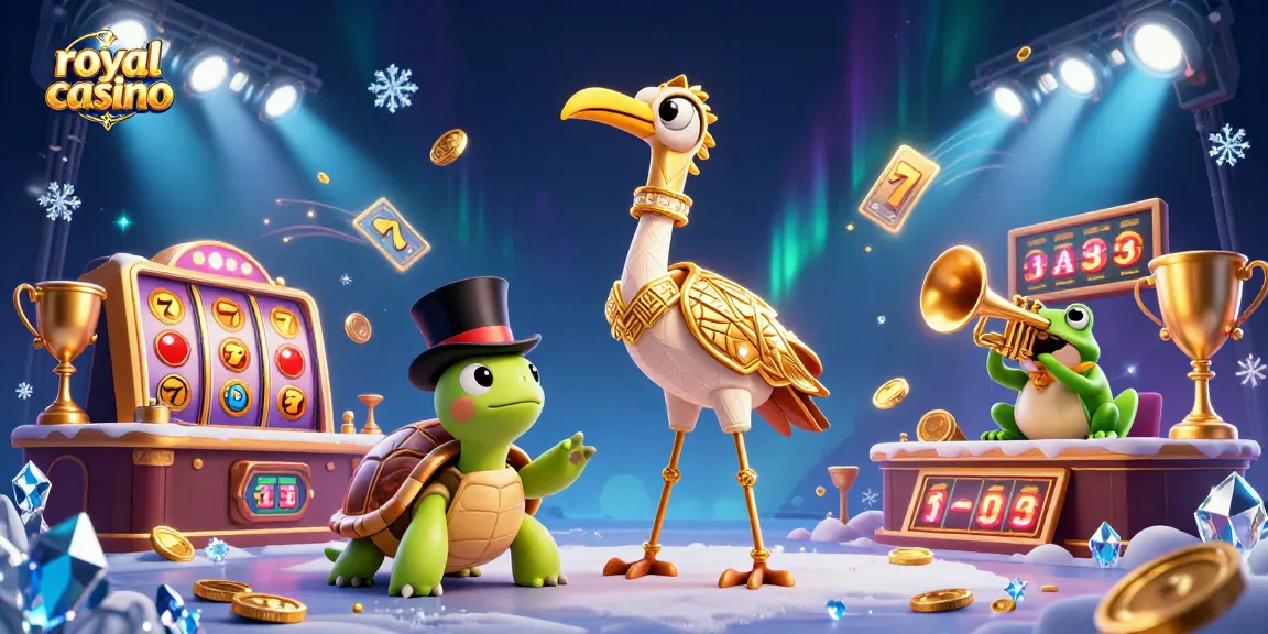 Engage with royal casino gameplay featuring dynamic slot elements, colorful characters, and immersive scenes.