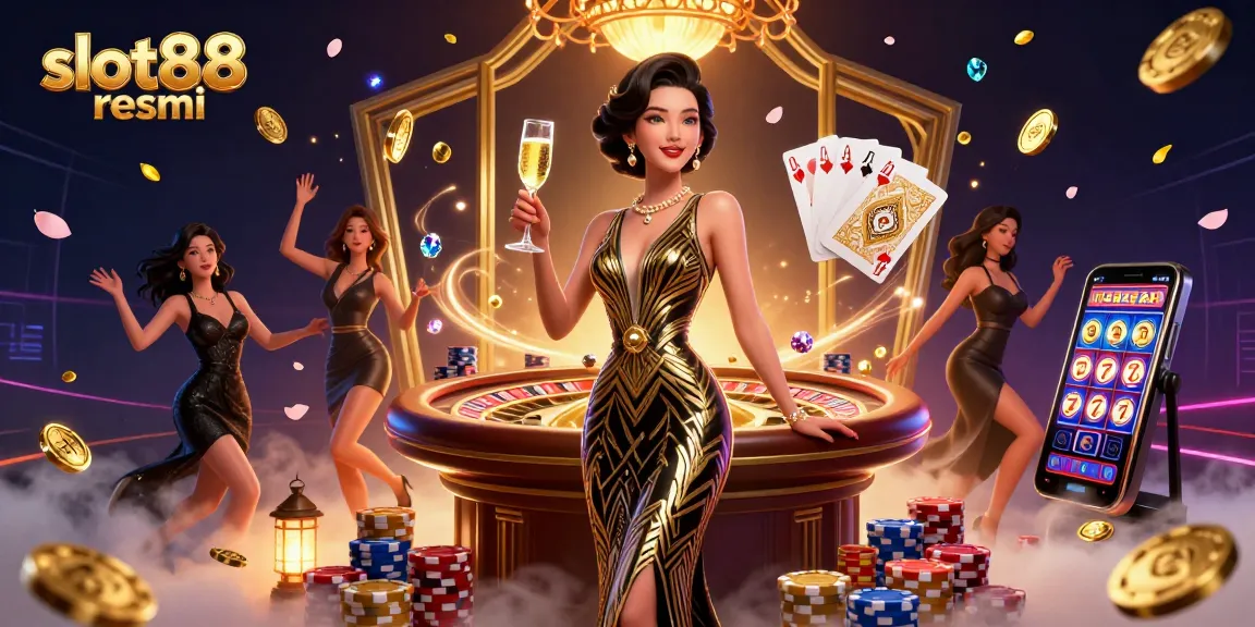 Rasakan putaran mendebarkan di slot88 resmi dengan gulungan slot yang cerah dan koin emas yang berjatuhan.