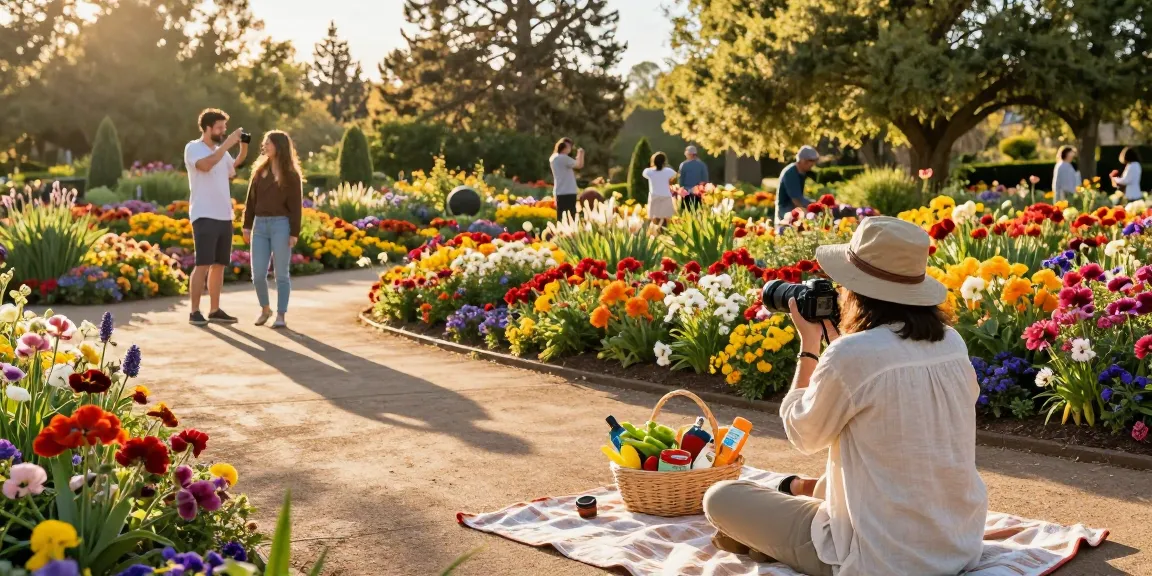 Discover nature's beauty at https://www.thecapayvalleygardentour.com with vibrant flowers and joyful tourists.