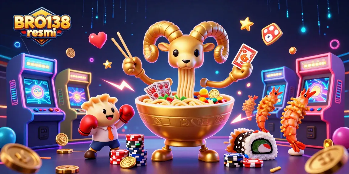 Experience the excitement of BRO138 resmi with vibrant characters and dynamic casino gaming elements.