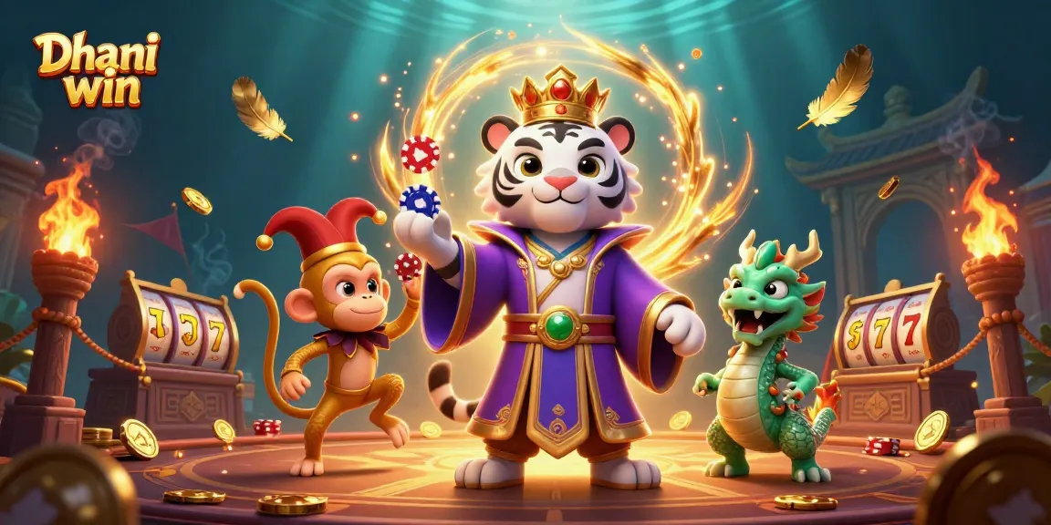 Dive into the excitement at Dhani win, where players enjoy thrilling slot games amidst vibrant casino festivities.
