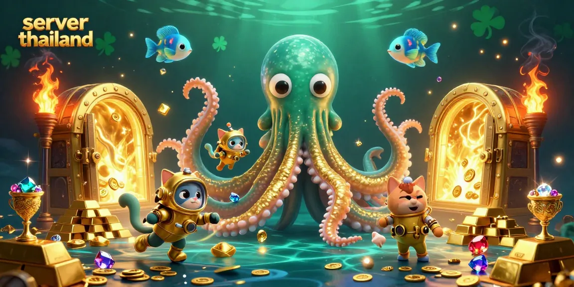 Experience the thrill of winning with server thailand in this vibrant underwater casino scene.