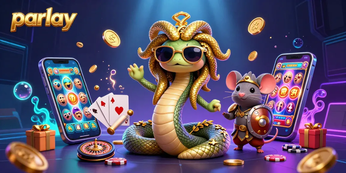 Win big with parlay betting strategies in this vibrant casino-themed illustration.