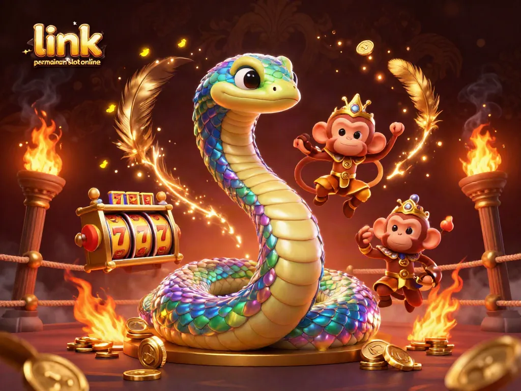 Temukan link permainan slot online dengan mesin slot menarik dan karakter ceria dalam ilustrasi 3D yang memikat.