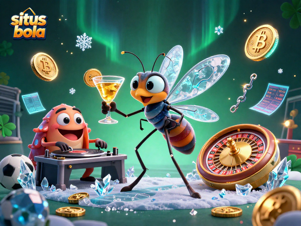 Bet on situs judi bola with engaging digital elements and vibrant casino characters.