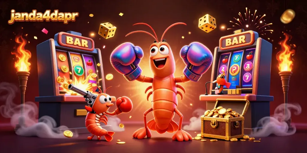JANDA4DAPR menyajikan ilustrasi kasino digital yang menakjubkan dengan karakter laut dan simbol permainan