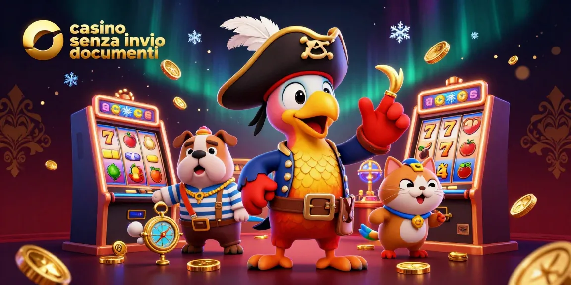 Vivi un'esperienza di gioco vibrante presso il casino senza invio documenti con personaggi pirata e slot machine emozionanti.