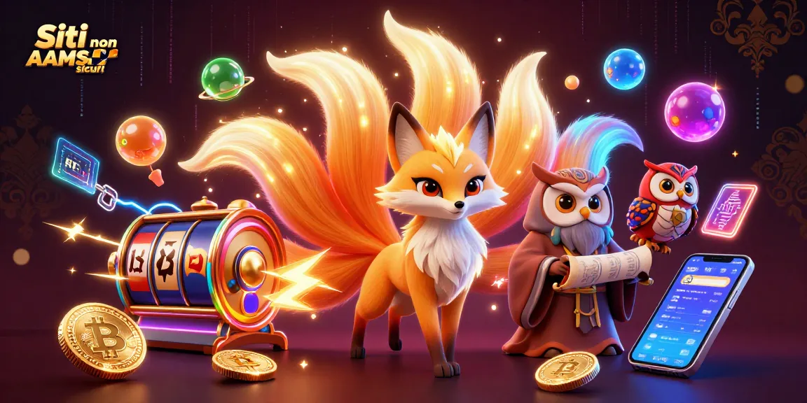 I Siti non AAMS sicuri sono presentati con personaggi vivaci ed elementi dinamici di giochi di slot.