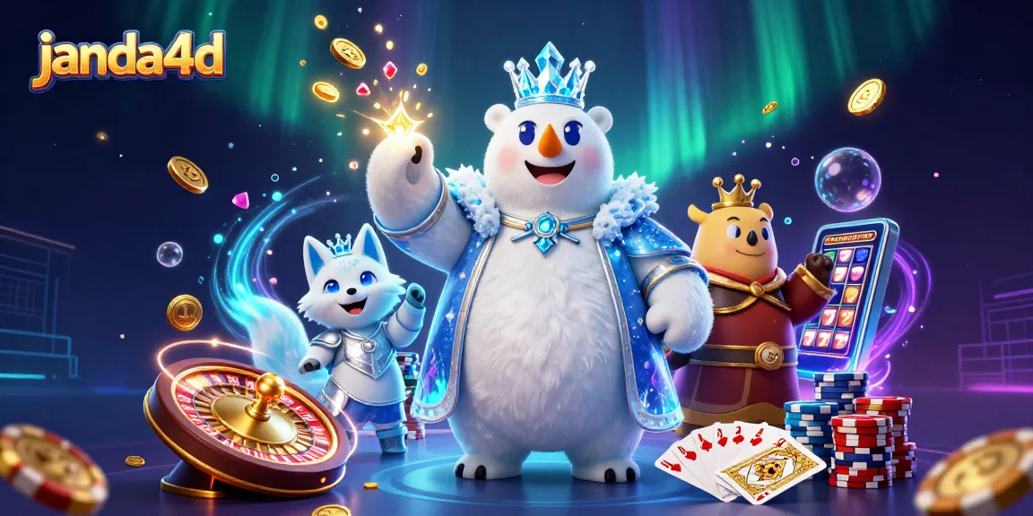 Slot game janda4d yang seru dengan karakter pangeran beruang kutub dan rubah salju.