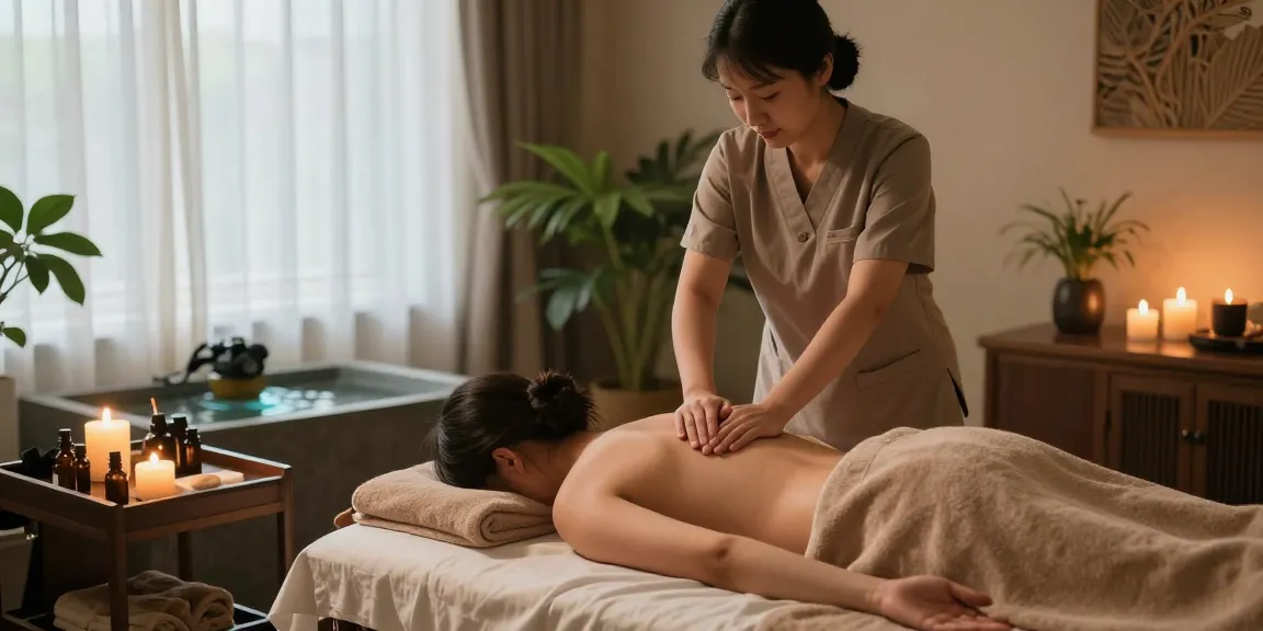 Experience a rejuvenating 마사지 session in a tranquil spa room with soothing ambiance.