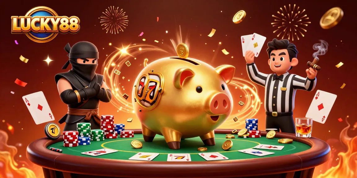 Spin reels for massive wins with LUCKY88 featuring colorful characters and vibrant casino elements.
