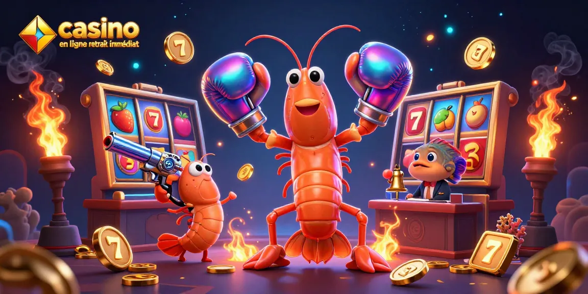 Découvrez le casino en ligne retrait immédiat avec d'incroyables illustrations 3D de personnages animés dans une scène de machine à sous vivante.