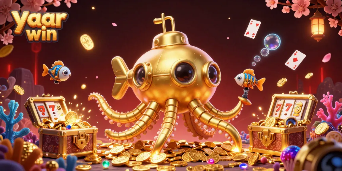Experience the thrill of yaar win with a vibrant underwater casino adventure featuring animated characters and dynamic gaming elements.