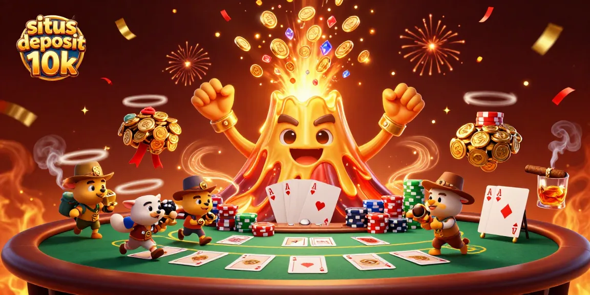 Experience exciting wins at situs deposit 10k with golden volcano and playful treasure animals.