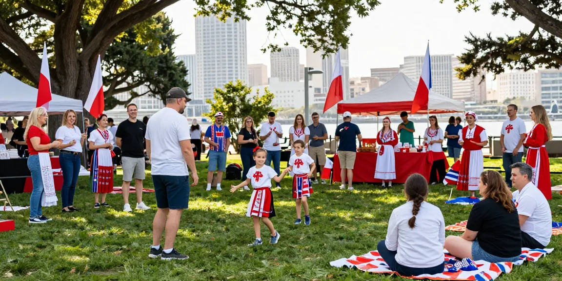 Community celebration of Polish culture at https://www.sfpol.com/ in San Francisco.