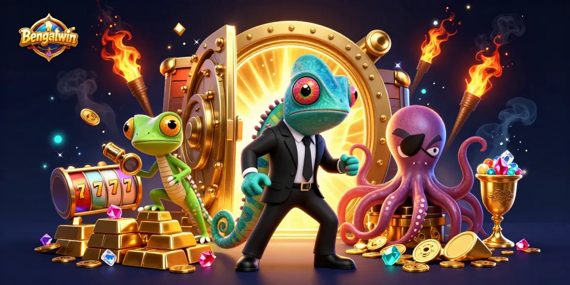 Bengalwin offers an exciting gaming experience with colorful characters and casino elements, showcasing thrilling action.