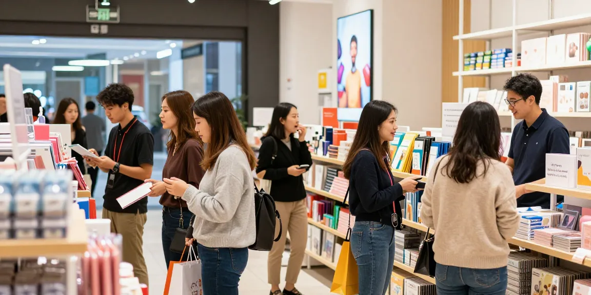 Captivating shopping experience at https://forumup.org/shop/search.php?ca_id=&addr1=&addr2=&addr3=&schKeyword= with diverse customers engaging in product exploration