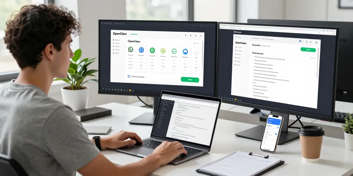 Personal AI assistant interface showcasing Open Claw capabilities in a modern tech workspace