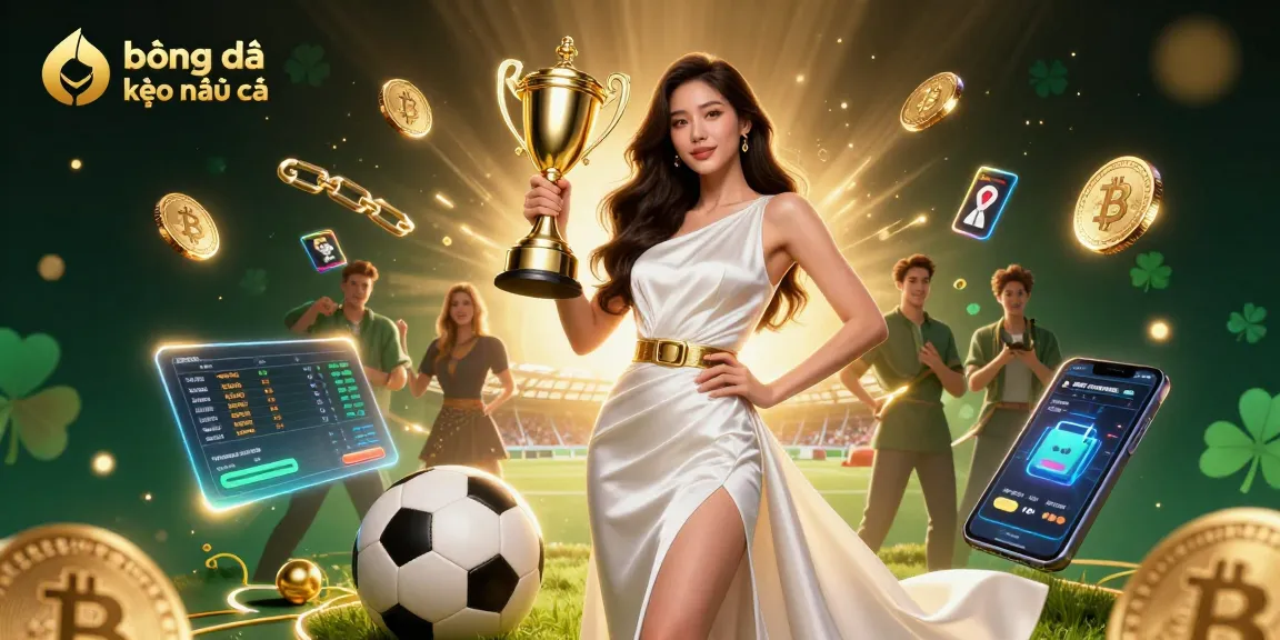 Win big with bóng đá kèo nhà cái in this vibrant sports betting illustration.