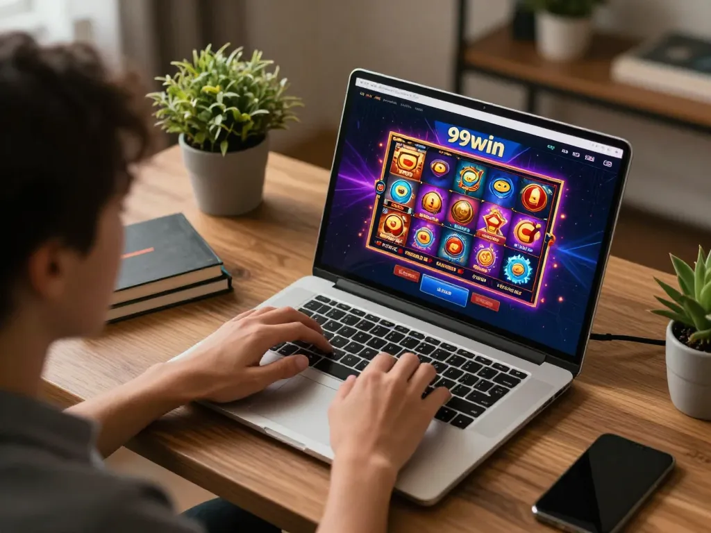 Engaging user experience at 99win online casino with vibrant slot game graphics.