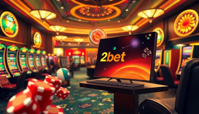 Experience the thrill of online gambling with the link 12bet displayed prominently on a luxury casino table layout.