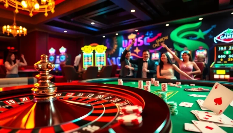 Engaging roulette game setting at https://789b.one/ showcasing thrilling casino action with vibrant colors and luxury.