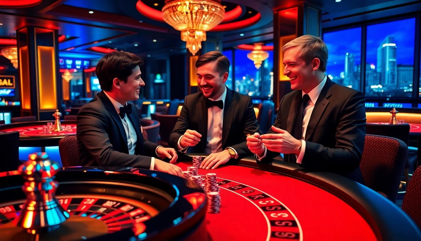 Exciting casino scene in Sydney with professionals, migration lawyer Sydney assisting clients, and vibrant gambling elements.